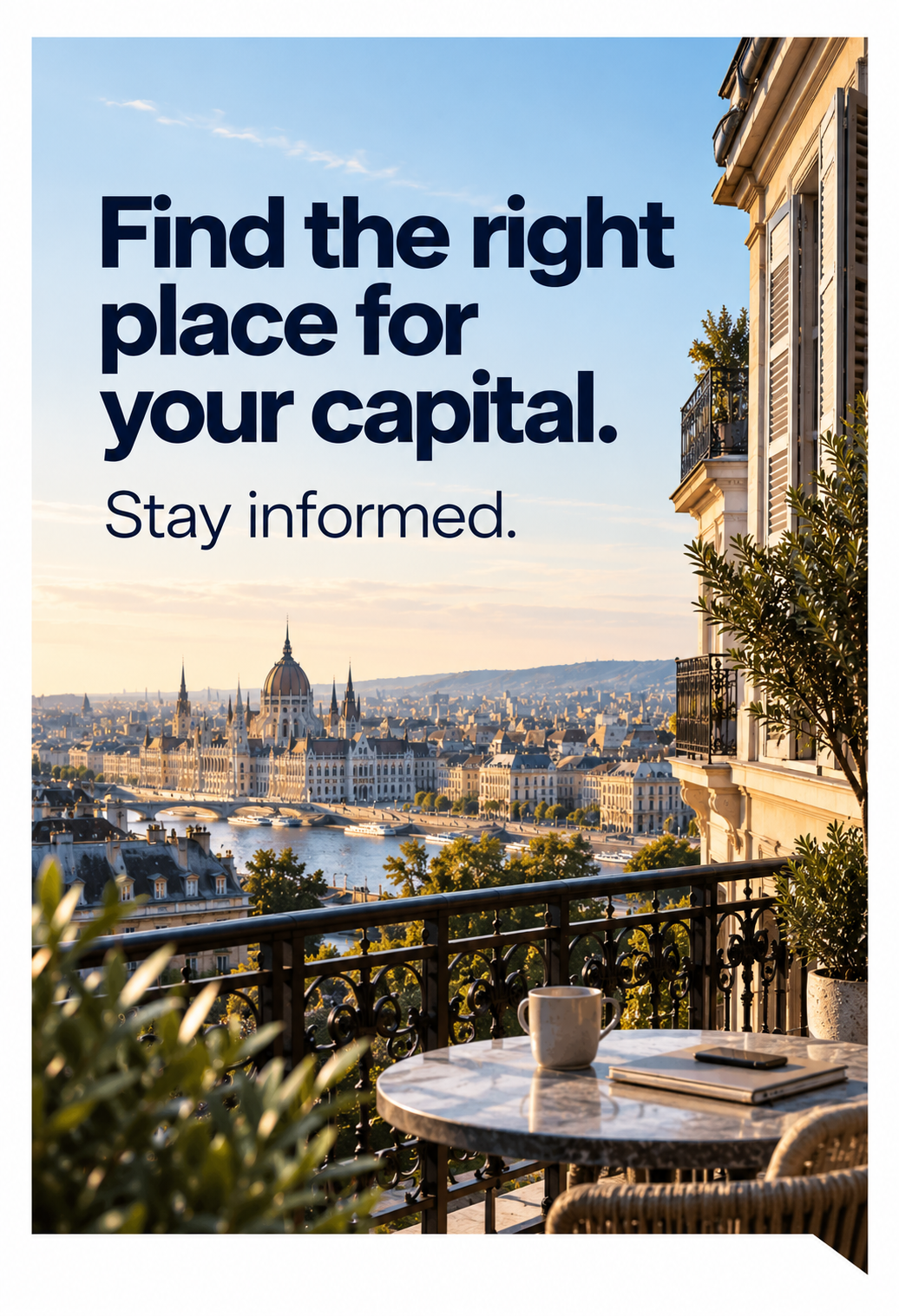 Find the right place for your capital. Stay informed.