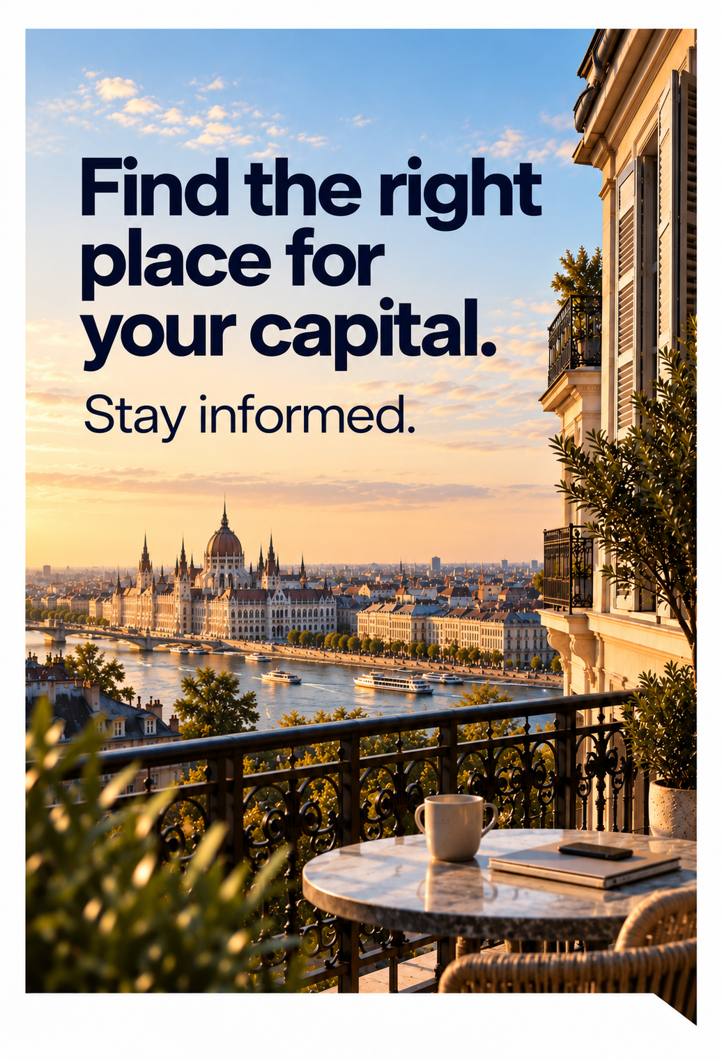 Find the right place for your capital. Stay informed.