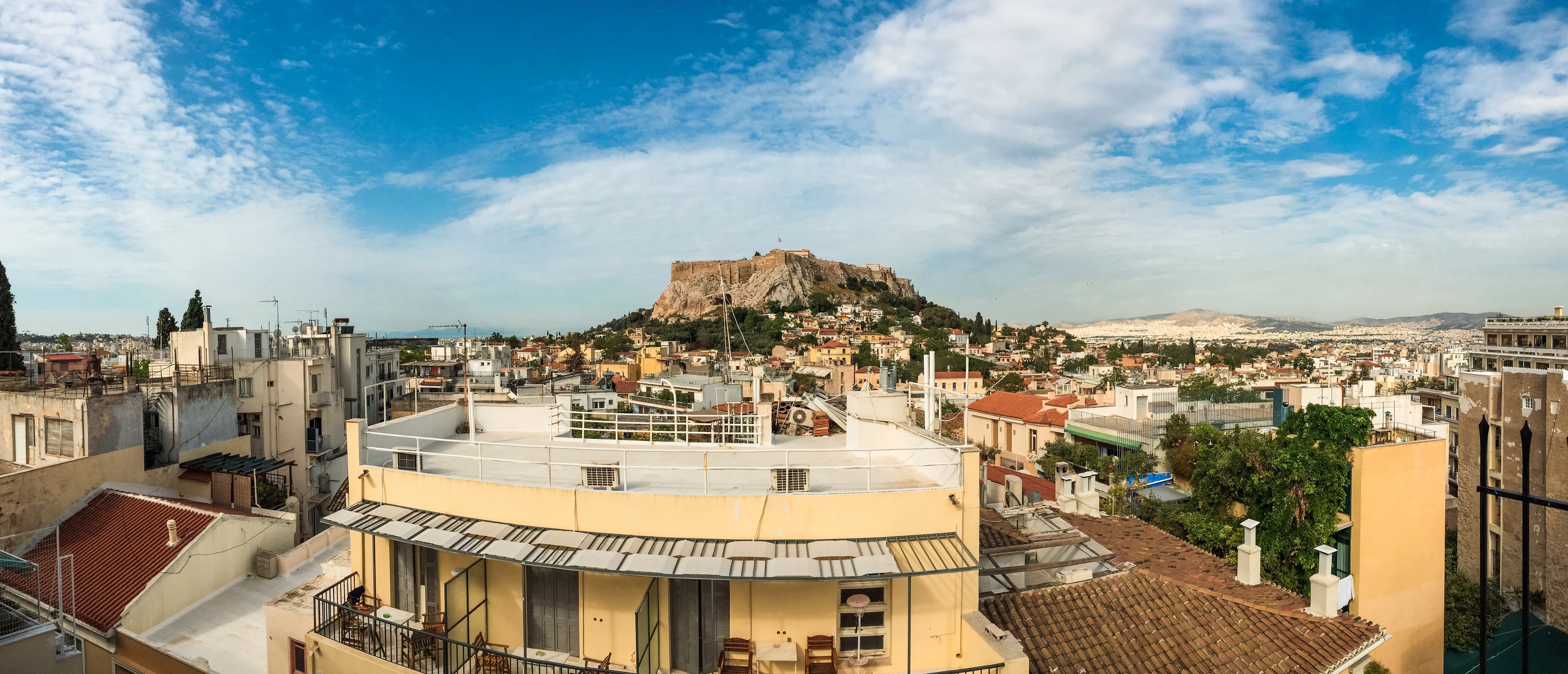 Athens residential neighbourhoods surrounding the city centre